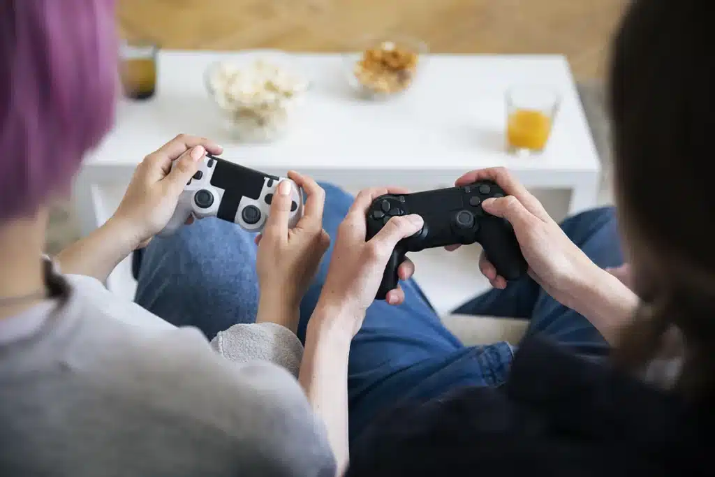 Young Couple Playing Video Game Indoors 1024x683.webp