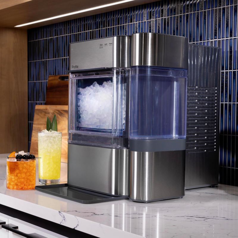 GE Profile Opal 2.0 Ultra Nugget Ice Maker with Side Tank - Stainless ...
