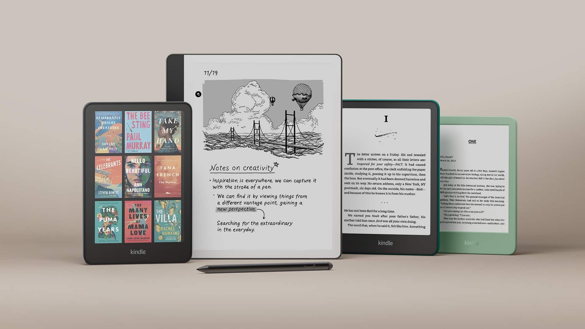 Amazon unveils its first coloured Kindle, and a Kindle Scribe for note ...