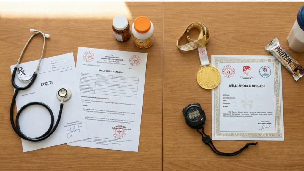 Amerika'dan vitamin ve supplementlerin gümrükten geçebilmesi için ya doktor reçetesi/raporu ya da Milli Sporcu Belgesi ibrazı zorunludur.